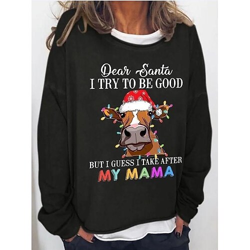 Women's Sweatshirt Pullover Active Vintage Christmas Green Black Blue Casual Round Neck Long Sleeve S M L XL 2XL 3XL
Women's Sweatshirt Pullover Active Vintage Christmas Green Black Blue Casual Round Neck Long Sleeve S M L XL 2XL 3XL