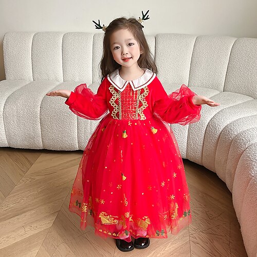 Santa Claus Dress Santa Suits Girls' Christmas Christmas Christmas Eve Kid's Party Christmas Polyester Dress
Santa Claus Dress Santa Suits Girls' Christmas Christmas Christmas Eve Kid's Party Christmas Polyester Dress