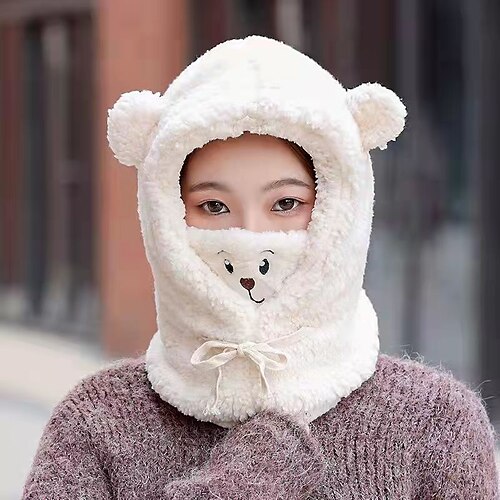 Femme Chapeau Chapeaux d'hiver Kaki Café Blanche Extérieur Plein Air du quotidien Broderie Toison Animal Ours Coupe Vent Confort Chaud
Femme Chapeau Chapeaux d'hiver Kaki Café Blanche Extérieur Plein Air du quotidien Broderie Toison Animal Ours Coupe Vent Confort Chaud