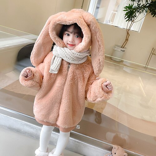 Toddler Girls' Fleece Jacket Solid Color Fashion Outdoor Cotton Coat Outerwear 3-7 Years Winter Pink Khaki
Toddler Girls' Fleece Jacket Solid Color Fashion Outdoor Cotton Coat Outerwear 3-7 Years Winter Pink Khaki