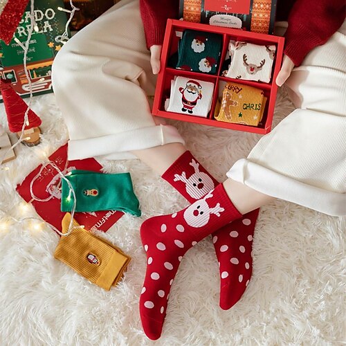 Christmas Gift 4 Pair Socks Fleece Push for Women Men, Warm Soft Fluffy Socks Thick Cozy Sock Winter Christmas Socks for Women
Christmas Gift 4 Pair Socks Fleece Push for Women Men, Warm Soft Fluffy Socks Thick Cozy Sock Winter Christmas Socks for Women