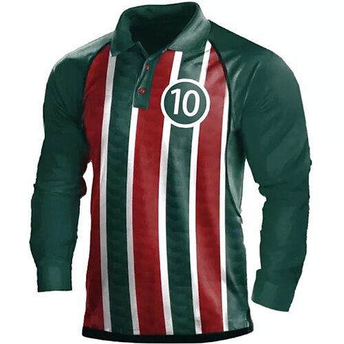 Men's Collar Polo Shirt Golf Shirt World Cup 2022 Soccer Uniform Number Striped Turndown Green 3D Print Casual Daily Long Sleeve Button-Down Print Clothing Apparel Fashion Designer Casual Breathable
Men's Collar Polo Shirt Golf Shirt World Cup 2022 Soccer Uniform Number Striped Turndown Green 3D Print Casual Daily Long Sleeve Button-Down Print Clothing Apparel Fashion Designer Casual Breathable