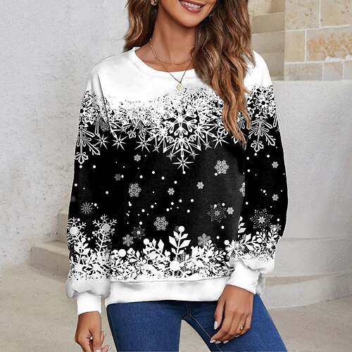 Women's Christmas Sweatshirt Pullover Streetwear Green Black Blue Graphic Christmas Round Neck Long Sleeve S M L XL 2XL 3XL
Women's Christmas Sweatshirt Pullover Streetwear Green Black Blue Graphic Christmas Round Neck Long Sleeve S M L XL 2XL 3XL