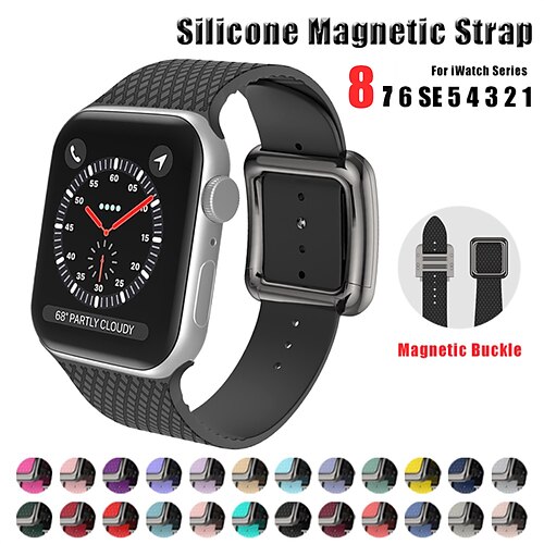 1PC Smart Watch Band Compatible with Apple iWatch 38/40/41mm 42/44/45/49mm Silicone Adjustable Breathable Quick Release Sport Band for iWatch Smartwatch Strap Wristband for Series 8/7/6/5/4/3/2/1
1PC Smart Watch Band Compatible with Apple iWatch 38/40/41mm 42/44/45/49mm Silicone Adjustable Breathable Quick Release Sport Band for iWatch Smartwatch Strap Wristband for Series 8/7/6/5/4/3/2/1