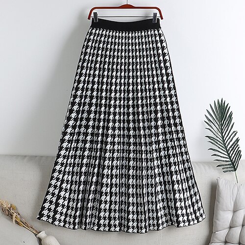Women's A Line Midi Knit Beige Gray White Skirts Fall Winter Pleated Knitting Long Vintage Elegant Daily Holiday S M L
Women's A Line Midi Knit Beige Gray White Skirts Fall Winter Pleated Knitting Long Vintage Elegant Daily Holiday S M L