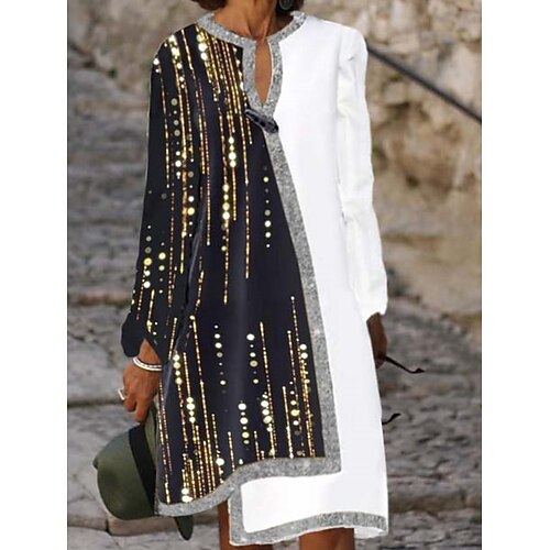 Women's Print Dress Gray Long Sleeve Print Print Winter Fall V Neck Stylish Modern Fall Dress 2022 S M L XL 2XL 3XL / Winter Dress
Women's Print Dress Gray Long Sleeve Print Print Winter Fall V Neck Stylish Modern Fall Dress 2022 S M L XL 2XL 3XL / Winter Dress