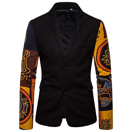 Men's Fashion Blazer Regular Standard Fit Geometry Single Breasted Two-buttons Black 2022
Men's Fashion Blazer Regular Standard Fit Geometry Single Breasted Two-buttons Black 2022