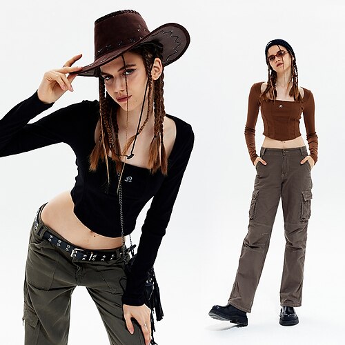 Spicy Girls Punk & Gothic Y2K Year 2000 Masquerade Loose Pants Women's Japanese Cosplay Costumes Coffee / Black
Spicy Girls Punk & Gothic Y2K Year 2000 Masquerade Loose Pants Women's Japanese Cosplay Costumes Coffee / Black