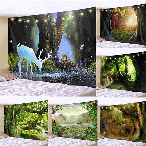 Landscape Tree Wall Tapestry Art Decor Blanket Curtain Picnic Tablecloth Hanging Home Bedroom Living Room Dorm Decoration Gift Polyester (with LED String Lights)
Landscape Tree Wall Tapestry Art Decor Blanket Curtain Picnic Tablecloth Hanging Home Bedroom Living Room Dorm Decoration Gift Polyester (with LED String Lights)