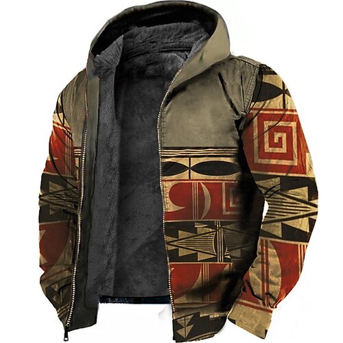 Men's Fleece Jacket Full Zip Hoodie Fleece Hoodie Sherpa Jacket Orange Hooded Geometric Color Block Graphic Prints Zipper Print Sports & Outdoor Daily Sports 3D Print Fleece Vintage Designer Casual
Men's Fleece Jacket Full Zip Hoodie Fleece Hoodie Sherpa Jacket Orange Hooded Geometric Color Block Graphic Prints Zipper Print Sports & Outdoor Daily Sports 3D Print Fleece Vintage Designer Casual