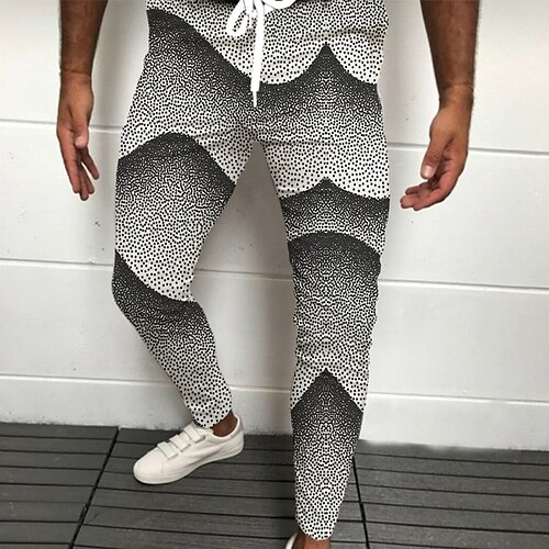 Men's Joggers Trousers Casual Pants Drawstring Elastic Waist 3D Print Graphic Prints Comfort Breathable Casual Daily Streetwear Basic Fashion Black White Micro-elastic / Elasticity
Men's Joggers Trousers Casual Pants Drawstring Elastic Waist 3D Print Graphic Prints Comfort Breathable Casual Daily Streetwear Basic Fashion Black White Micro-elastic / Elasticity