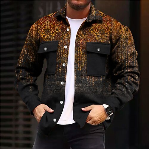 Men's Coat Warm Sports & Outdoor Single Breasted Graphic Prints Geometry 3D Printed Graphic Turndown Sport Jacket Outerwear Long Sleeve Pocket Fall & Winter
Men's Coat Warm Sports & Outdoor Single Breasted Graphic Prints Geometry 3D Printed Graphic Turndown Sport Jacket Outerwear Long Sleeve Pocket Fall & Winter
