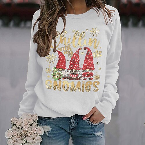 Women's Sweatshirt Pullover Streetwear Gray White Black Graphic Hallowthankmas Christmas Round Neck Long Sleeve S M L XL 2XL 3XL
Women's Sweatshirt Pullover Streetwear Gray White Black Graphic Hallowthankmas Christmas Round Neck Long Sleeve S M L XL 2XL 3XL