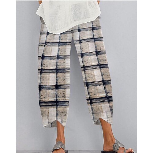 Women's Pants Trousers Grey Fashion Casual Daily Side Pockets Ankle-Length Comfort Plaid Checkered S M L XL 2XL
Women's Pants Trousers Grey Fashion Casual Daily Side Pockets Ankle-Length Comfort Plaid Checkered S M L XL 2XL