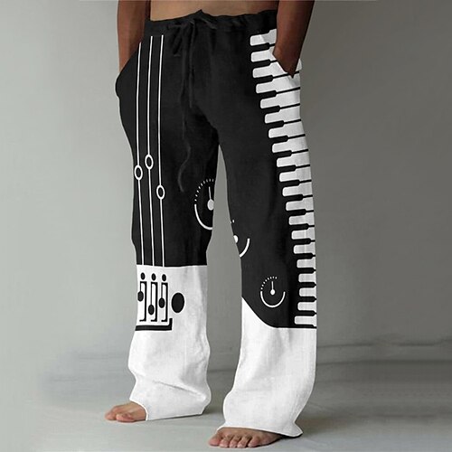 Men's Trousers Beach Pants Drawstring Elastic Waist 3D Print Color Block Graphic Prints Musical Instrument Comfort Breathable Casual Daily Holiday Streetwear Classic Style Black / White White / Black
Men's Trousers Beach Pants Drawstring Elastic Waist 3D Print Color Block Graphic Prints Musical Instrument Comfort Breathable Casual Daily Holiday Streetwear Classic Style Black / White White / Black