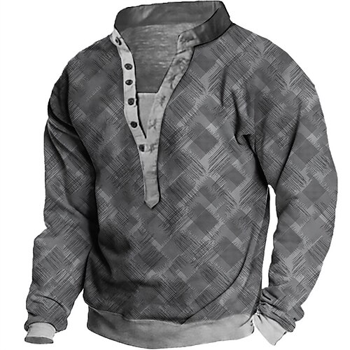 Men's Sweatshirt Pullover Gray Standing Collar Plaid Graphic Prints Print Casual Daily Sports 3D Print Streetwear Designer Casual Spring & Fall Clothing Apparel Hoodies Sweatshirts Long Sleeve
Men's Sweatshirt Pullover Gray Standing Collar Plaid Graphic Prints Print Casual Daily Sports 3D Print Streetwear Designer Casual Spring & Fall Clothing Apparel Hoodies Sweatshirts Long Sleeve