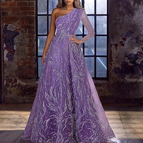 Women's Party Dress Sequin Dress Swing Dress Long Dress Maxi Dress Purple Long Sleeve Pure Color Sequins Winter Fall Autumn One Shoulder Fashion Winter Dress Evening Party Wedding Guest 2022 S M L XL
Women's Party Dress Sequin Dress Swing Dress Long Dress Maxi Dress Purple Long Sleeve Pure Color Sequins Winter Fall Autumn One Shoulder Fashion Winter Dress Evening Party Wedding Guest 2022 S M L XL