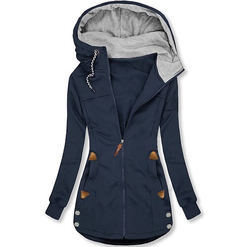 Mulheres Jaqueta de Inverno Casaco com capuz Confortável Rua Casual Diário Casual / Diário Patchwork Zíper Bolsos Zíper Capuz Casual Estilo de rua Bloco de cor Normal agasalhos Manga Longa Inverno
Mulheres Jaqueta de Inverno Casaco com capuz Confortável Rua Casual Diário Casual / Diário Patchwork Zíper Bolsos Zíper Capuz Casual Estilo de rua Bloco de cor Normal agasalhos Manga Longa Inverno