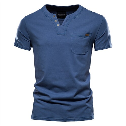 Men's T shirt Tee Solid Colored V Neck Green Blue Pink Yellow Brown Daily Sports Short Sleeve Clothing Apparel Streetwear Casual Comfortable / Summer
Men's T shirt Tee Solid Colored V Neck Green Blue Pink Yellow Brown Daily Sports Short Sleeve Clothing Apparel Streetwear Casual Comfortable / Summer