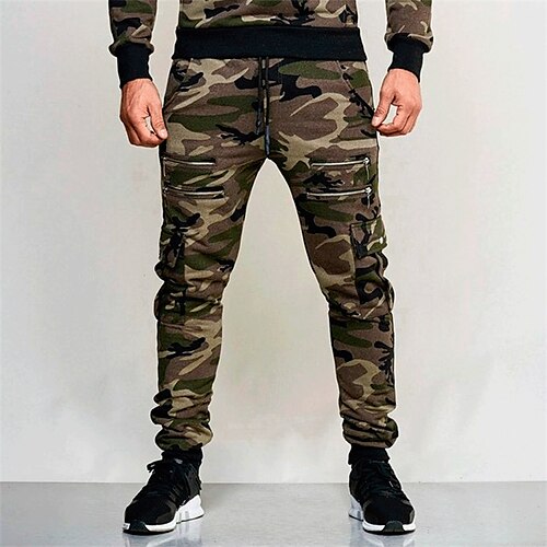 Men's Cargo Pants Trousers Casual Pants Drawstring Elastic Waist Multi Pocket Camouflage Solid Colored Comfort Breathable Casual Daily Streetwear Cotton Blend Sports Fashion Camouflage Light Grey
Men's Cargo Pants Trousers Casual Pants Drawstring Elastic Waist Multi Pocket Camouflage Solid Colored Comfort Breathable Casual Daily Streetwear Cotton Blend Sports Fashion Camouflage Light Grey