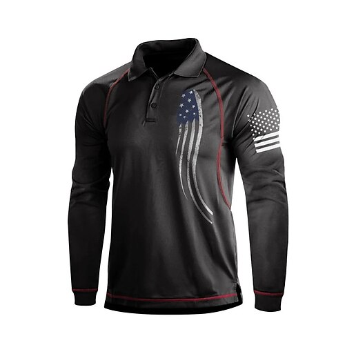 Men's Golf Shirt National Flag Turndown Black Blue Khaki 3D Print Outdoor Street Long Sleeve Button-Down Print Clothing Apparel Fashion Casual Breathable
Men's Golf Shirt National Flag Turndown Black Blue Khaki 3D Print Outdoor Street Long Sleeve Button-Down Print Clothing Apparel Fashion Casual Breathable