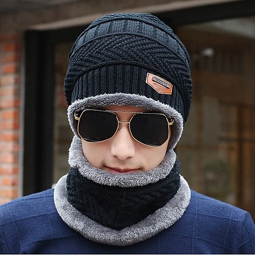 Men's Slouchy Beanie Hat Winter Warm Set Sports & Outdoor Daily Acrylic Fibers Cotton Sports & Outdoors Warm Casual 1 set
Men's Slouchy Beanie Hat Winter Warm Set Sports & Outdoor Daily Acrylic Fibers Cotton Sports & Outdoors Warm Casual 1 set