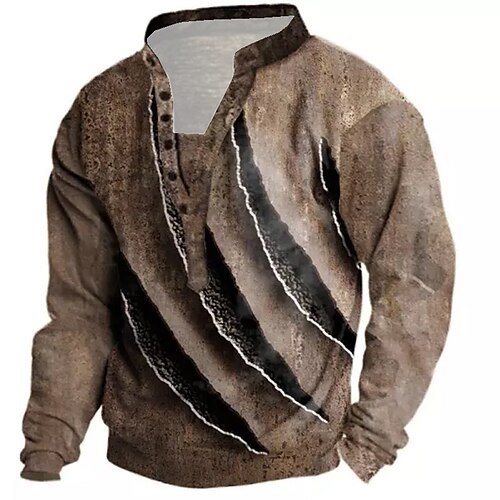 Men's Sweatshirt Pullover Green Blue Purple Brown Gray Standing Collar Graphic Prints Paw Print Casual Daily Sports 3D Print Streetwear Designer Casual Spring Fall Clothing Apparel Hoodies
Men's Sweatshirt Pullover Green Blue Purple Brown Gray Standing Collar Graphic Prints Paw Print Casual Daily Sports 3D Print Streetwear Designer Casual Spring Fall Clothing Apparel Hoodies