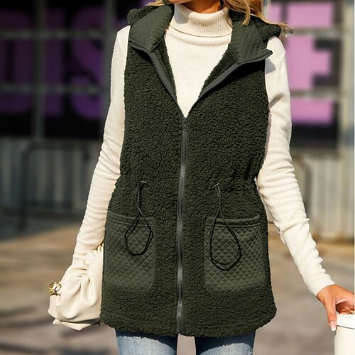Per donna Gilet Tenere al caldo Traspirante Per eventi Da tutti i giorni Per uscire Cerniera Tasche Cerniera Felpa Attivo Informale Stile di strada Tinta unica Standard Capispalla Senza maniche
Per donna Gilet Tenere al caldo Traspirante Per eventi Da tutti i giorni Per uscire Cerniera Tasche Cerniera Felpa Attivo Informale Stile di strada Tinta unica Standard Capispalla Senza maniche