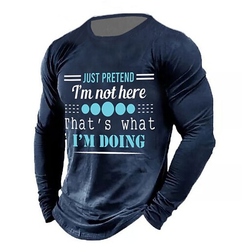 Men's T shirt Tee Letter Graphic Prints Crew Neck Black Blue Army Green Gray 3D Print Outdoor Street Long Sleeve Print Clothing Apparel Basic Vintage Sports Designer
Men's T shirt Tee Letter Graphic Prints Crew Neck Black Blue Army Green Gray 3D Print Outdoor Street Long Sleeve Print Clothing Apparel Basic Vintage Sports Designer
