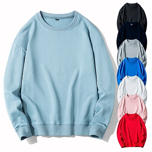 Men's Pullover Sweatshirt Long Sleeve Crew Neck Sweatshirt Outdoor Warm Breathable Stretchy Comfortable Winter Cotton Rosy Pink Royal Blue Red Fishing Beach Traveling
Men's Pullover Sweatshirt Long Sleeve Crew Neck Sweatshirt Outdoor Warm Breathable Stretchy Comfortable Winter Cotton Rosy Pink Royal Blue Red Fishing Beach Traveling