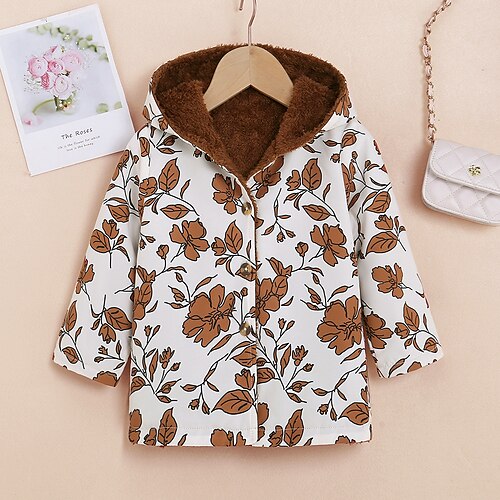 Toddler Girls' Jacket & Coat Floral Active School Coat Outerwear 7-13 Years Winter Brown
Toddler Girls' Jacket & Coat Floral Active School Coat Outerwear 7-13 Years Winter Brown