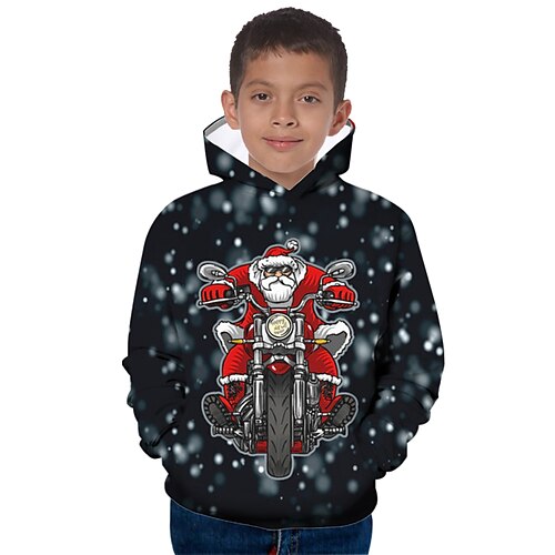 Kids Boys Ugly Christmas Hoodie Pullover Graphic Santa Claus Long Sleeve Pocket Children Top Outdoor Hoodie Active Cute Black Winter 7-13 Years
Kids Boys Ugly Christmas Hoodie Pullover Graphic Santa Claus Long Sleeve Pocket Children Top Outdoor Hoodie Active Cute Black Winter 7-13 Years