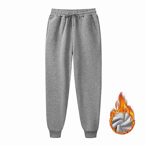 Men's Fleece Pants Sweatpants Joggers Trousers Winter Pants Side Pockets Elastic Waist Fleece Solid Color Comfort Warm Daily Casual Navy Apricot / Spring / Drawstring / Elasticity
Men's Fleece Pants Sweatpants Joggers Trousers Winter Pants Side Pockets Elastic Waist Fleece Solid Color Comfort Warm Daily Casual Navy Apricot / Spring / Drawstring / Elasticity