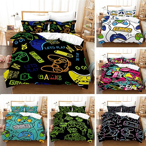 Duvet Cover Set Boy Gife For Kid Gife 2/3 Piece Bedding Set with 1 or 2 Pillowcase(Single Twin only 1pcs)Game Merry Christmas New Year Gift
Duvet Cover Set Boy Gife For Kid Gife 2/3 Piece Bedding Set with 1 or 2 Pillowcase(Single Twin only 1pcs)Game Merry Christmas New Year Gift