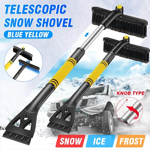 Extendable Car Exterior Accessories -Snow Ice Remover Snow Brush and Ice Scraper with Foam Grip Brush Supports 360 Degree Rotation for Car Windshield
Extendable Car Exterior Accessories -Snow Ice Remover Snow Brush and Ice Scraper with Foam Grip Brush Supports 360 Degree Rotation for Car Windshield