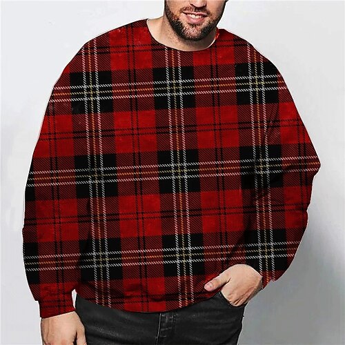 Men's Plus Size Pullover Sweatshirt Big and Tall Graphic Crew Neck Long Sleeve Spring & Fall Basic Fashion Streetwear Comfortable Casual Sports Tops
Men's Plus Size Pullover Sweatshirt Big and Tall Graphic Crew Neck Long Sleeve Spring & Fall Basic Fashion Streetwear Comfortable Casual Sports Tops