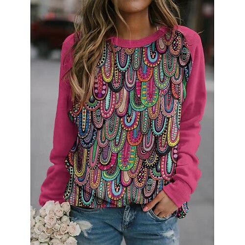 Women's Sweatshirt Vintage Ethnic Red Graphic Geometric Home Round Neck Long Sleeve S M L XL 2XL 3XL
Women's Sweatshirt Vintage Ethnic Red Graphic Geometric Home Round Neck Long Sleeve S M L XL 2XL 3XL