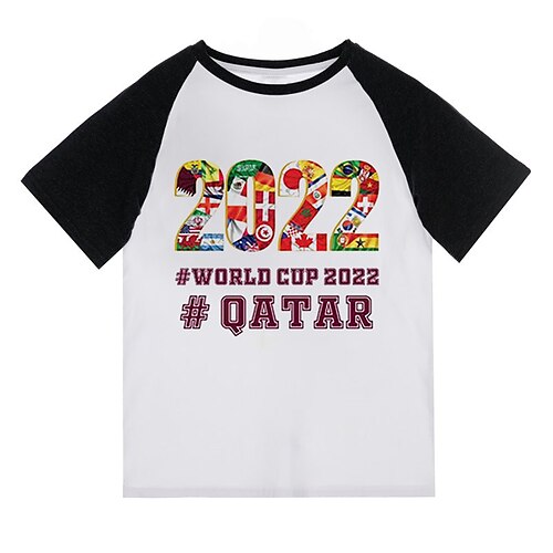 Kids Boys World Cup T shirt Tee Letter Football Short Sleeve Crewneck Children Top Casual Sports Summer Green 3-12 Years
Kids Boys World Cup T shirt Tee Letter Football Short Sleeve Crewneck Children Top Casual Sports Summer Green 3-12 Years