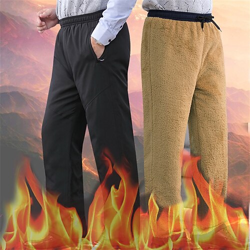 Men's Sherpa Dress Pants Winter Pants Trousers Elastic Waist Straight Leg Solid Color Windproof Warm Business Casual Daily Retro Vintage Formal Deep Blue Black Stretchy / Elasticity
Men's Sherpa Dress Pants Winter Pants Trousers Elastic Waist Straight Leg Solid Color Windproof Warm Business Casual Daily Retro Vintage Formal Deep Blue Black Stretchy / Elasticity