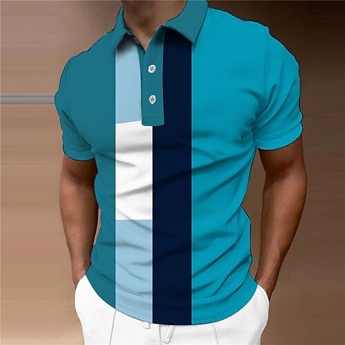 Per uomo POLO Camicia da golf Golf Geometria Collo ripiegabile Blu Stampa 3D Esterno Strada Maniche corte Bottone giù Stampa Abbigliamento Di tendenza Originale Informale Traspirante / Estate
Per uomo POLO Camicia da golf Golf Geometria Collo ripiegabile Blu Stampa 3D Esterno Strada Maniche corte Bottone giù Stampa Abbigliamento Di tendenza Originale Informale Traspirante / Estate
