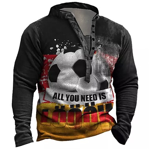Men's Sweatshirt Pullover Black Standing Collar Football Graphic Prints Zipper Print Daily Sports Holiday 3D Print Basic Streetwear Designer Spring Fall Clothing Apparel Hoodies Sweatshirts Long
Men's Sweatshirt Pullover Black Standing Collar Football Graphic Prints Zipper Print Daily Sports Holiday 3D Print Basic Streetwear Designer Spring Fall Clothing Apparel Hoodies Sweatshirts Long
