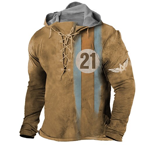 Men's Pullover Hoodie Sweatshirt Pullover Brown Hooded Graphic Prints Lace up Print Casual Daily Sports 3D Print Basic Streetwear Designer Spring Fall Clothing Apparel Hoodies Sweatshirts Long
Men's Pullover Hoodie Sweatshirt Pullover Brown Hooded Graphic Prints Lace up Print Casual Daily Sports 3D Print Basic Streetwear Designer Spring Fall Clothing Apparel Hoodies Sweatshirts Long