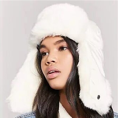 Women's Hat Winter Hats White Outdoor Street Daily Fleece Pure Color Windproof Comfort Warm
Women's Hat Winter Hats White Outdoor Street Daily Fleece Pure Color Windproof Comfort Warm