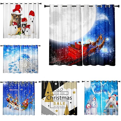 3D Christmas Animal Dog Christmas New Year Gift Curtains Blackout Curtains Printed Thermal Insulated Curtains for Bedroom Living Room Modern Grommet Window Drapes Curtain Drapes
3D Christmas Animal Dog Christmas New Year Gift Curtains Blackout Curtains Printed Thermal Insulated Curtains for Bedroom Living Room Modern Grommet Window Drapes Curtain Drapes