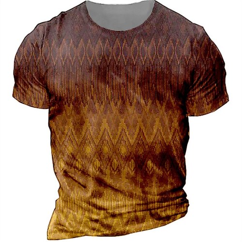 Men's T shirt Tee Graphic Prints Argyle Crew Neck Brown 3D Print Outdoor Street Short Sleeve Print Clothing Apparel Sports Designer Casual / Summer / Summer
Men's T shirt Tee Graphic Prints Argyle Crew Neck Brown 3D Print Outdoor Street Short Sleeve Print Clothing Apparel Sports Designer Casual / Summer / Summer