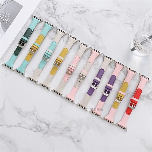 1PC Smart Watch Band Compatible with Apple iWatch 38/40/41mm 42/44/45/49mm PU Leather Adjustable Breathable Quick Release Leather Loop for iWatch Smartwatch Strap Wristband for Series 8/7/6/5/4/3/2/1
1PC Smart Watch Band Compatible with Apple iWatch 38/40/41mm 42/44/45/49mm PU Leather Adjustable Breathable Quick Release Leather Loop for iWatch Smartwatch Strap Wristband for Series 8/7/6/5/4/3/2/1