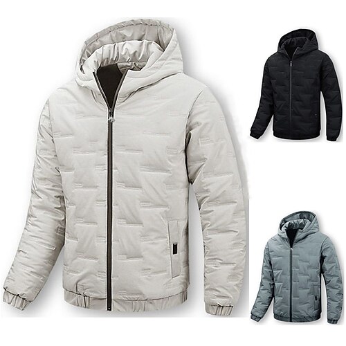 Men's Puffer Jacket Quilted Jacket Hoodie Jacket Windproof Warm Daily Wear Casual Daily Solid Color Outerwear Clothing Apparel Casual Daily Black Light Green Khaki
Men's Puffer Jacket Quilted Jacket Hoodie Jacket Windproof Warm Daily Wear Casual Daily Solid Color Outerwear Clothing Apparel Casual Daily Black Light Green Khaki
