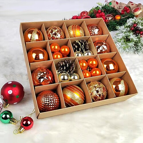 Christmas Ball 3-6cm Carton With 42pcs Bright Ball Shaped Ball Decoration Pendant
Christmas Ball 3-6cm Carton With 42pcs Bright Ball Shaped Ball Decoration Pendant