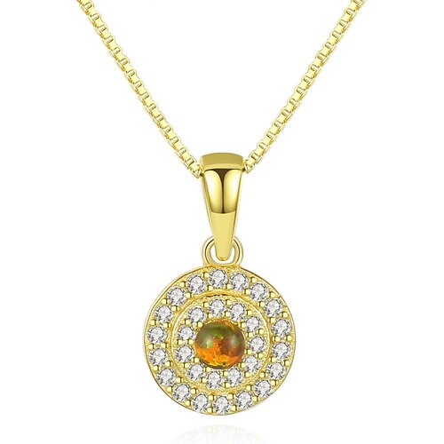 Necklace Clear Opal S925 Sterling Silver Women's Fashion Sweet Round Cut Luminous Wedding Round Necklace For Wedding Engagement
Necklace Clear Opal S925 Sterling Silver Women's Fashion Sweet Round Cut Luminous Wedding Round Necklace For Wedding Engagement