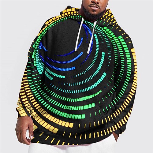 Men's Plus Size Pullover Hoodie Sweatshirt Big and Tall 3D Print Hooded Long Sleeve Spring & Fall Basic Fashion Streetwear Comfortable Daily Wear Vacation Tops
Men's Plus Size Pullover Hoodie Sweatshirt Big and Tall 3D Print Hooded Long Sleeve Spring & Fall Basic Fashion Streetwear Comfortable Daily Wear Vacation Tops